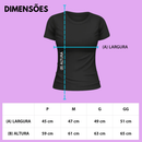 Camiseta Babylook - 100% Algodão (Gola Tradicional)